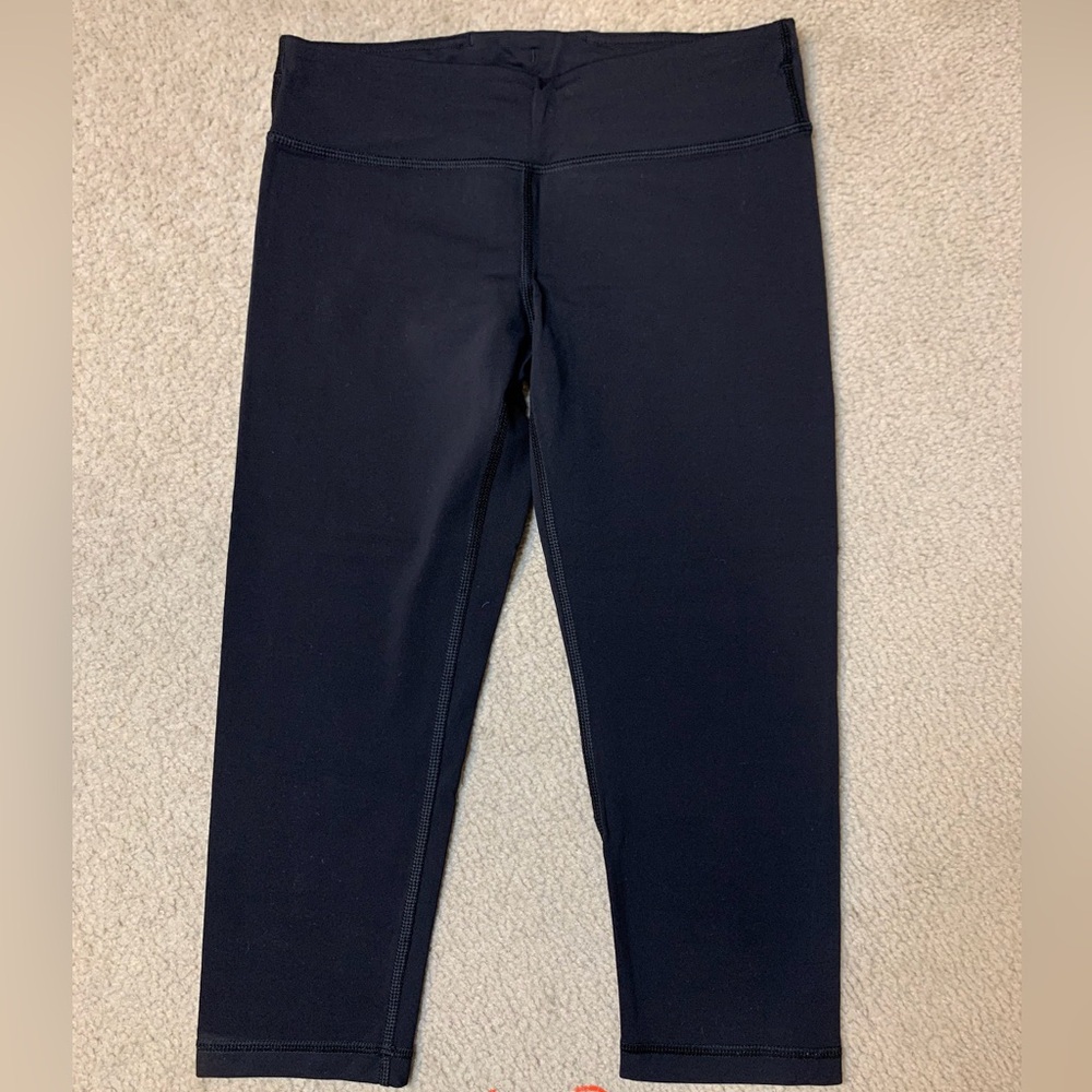 Ivivva by lululemon Black Rhythmic Cropped Leggings Girls Sz 10